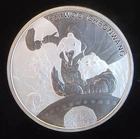God Of War Chiwoo Cheonwang Korea Komsco Mint 2017  -0.999 Silver 1 Oz Art Coin