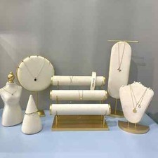 Velvet Jewelry Display Stand Necklace Earrings Pendants Organizer Holder