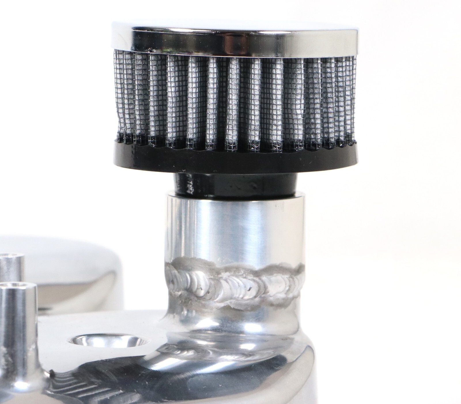 GM LS Polished Cast Aluminum Tall Valve Covers Coil Mounts Breather LS1