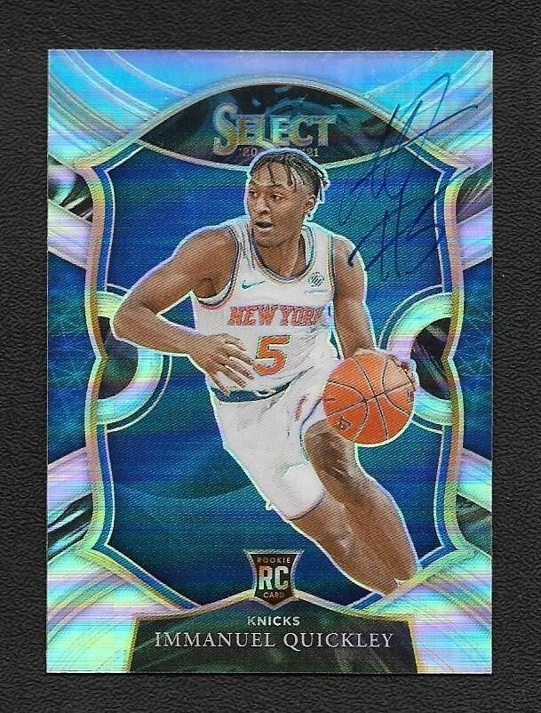 Immanuel Quickley Signed Auto 2021 Select Concourse Silver Knicks 