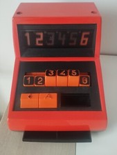 Caisse enregistreuse orange MOB jouet ancien vintage