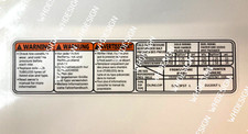 SV650, SV650S,  Tyre pressure sticker decal