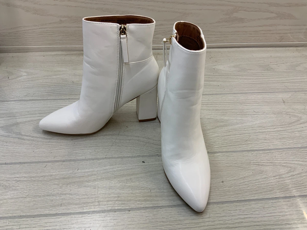 Ebay white hotsell ankle boots