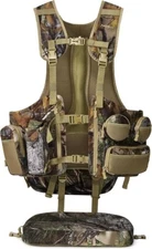 AMHEH Turkey Hunting Vest w/ Magnetic Seat, Game Pouch, Silent, Anti Glare, YKK