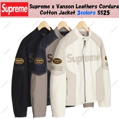 Supreme x Vanson Leathers Cordura Cotton Jacket 3colors SS25 | eBay