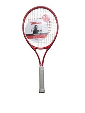 Wilson Roger Federer 25" Junior Tennis Racquet Red/Black 3 7/8 Grip - Ages 9-10