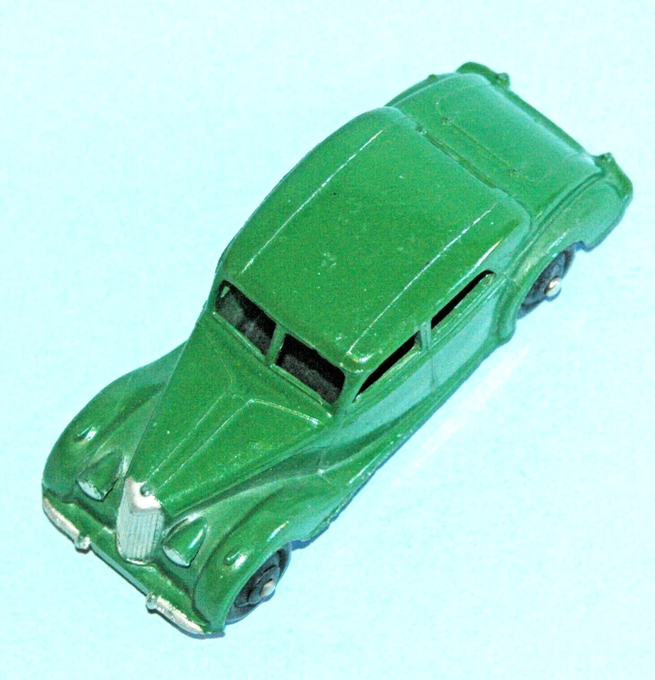 DINKY TOYS Meccano England original 1947 RILEY SALOON #40a verde escuro - Imagem 3 de 4