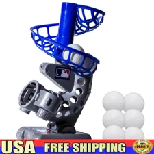 Electronic Baseball Pitching Machine Adjustable 7 Seconds Kids Training 6 Balls