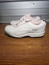 FootJoy GreenJoys Women's Golf Shoes Size 7.5 M Leather White Pink Trim 48703