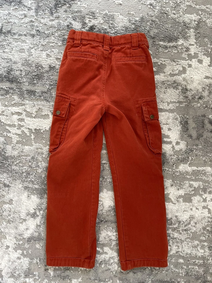 POLO Ralph Lauren Boys Girls Cargo Orange Pants Size 6 - Image 4 of 4