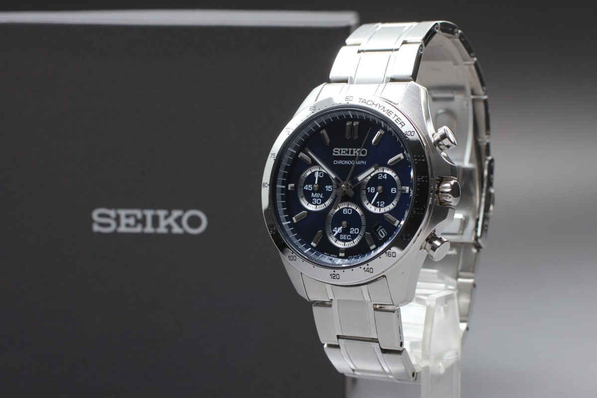 Seiko  chronograph  メンズ腕時計　8T63  blue USED Excellent] SEIKO Chronograph 8T63-00D0 Blue Dial Men's
