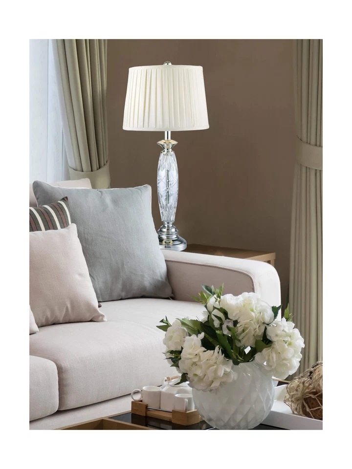 Dale Tiffany SGT16160F 24% Lead Crystal Table Lamp, Powis - Image 2 of 3