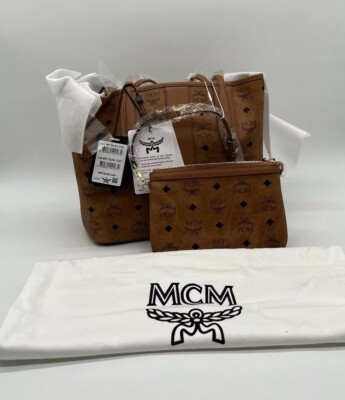 Original MCM Damentasche - Wendeshopper ''LIZ'' Small, in Cognacbraun