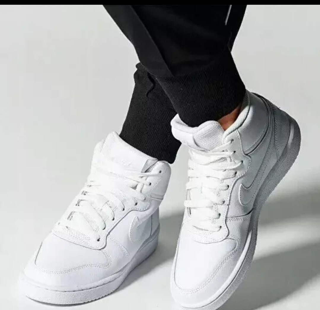 NIKE EBERNON MID ホワイト 9 Nike Ebernon Mid Trainers | Dressinn