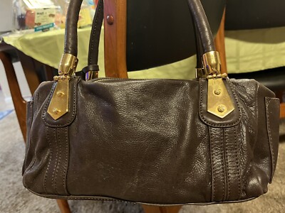 rough style bag／dark brown Leila Dark Academia Handbag - Dark Brown and Tan Steampunk