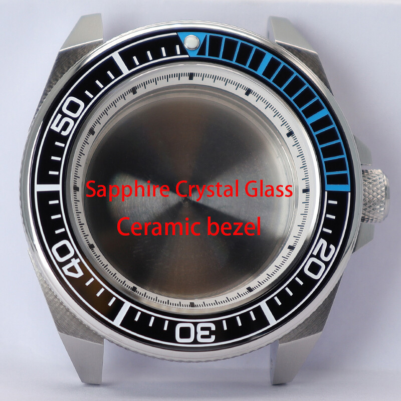 MOD サムライ ケース nh35他 44mm King Samurai Case nh35 Watch Case fits NH34 NH35 NH36