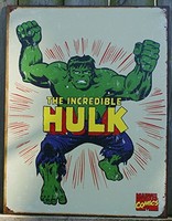 Incredible Hulk Marvel Comics Distressed Retro Vintage Tin Sign, New, Free Shipp on sale Incredible Hulk Marvel Comics Distressed Retro Vintage Tin Sign, New, Free Shipp on sale