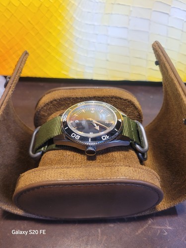 Orologio Uomo Nero Subacqueo NH35 Giapponese Automatico Movt NATO 10ATM WR 'Spectre' - Foto 11 di 17