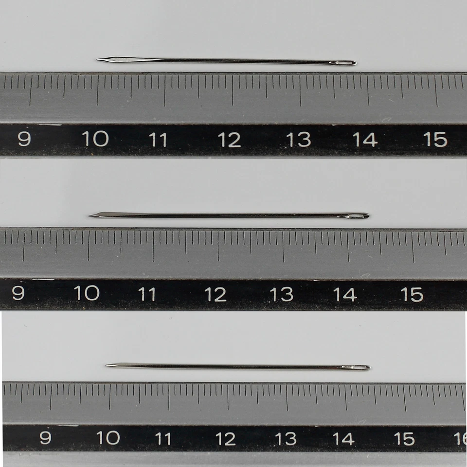  4 gebogene + 3 gerade Nadeln Polsternadel Nähnadel Leder Sattler Segelnadel - Bild 2 von 3