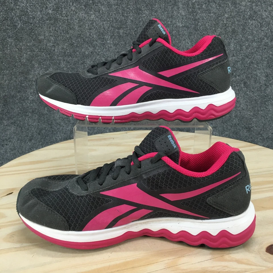 Zapatillas deportivas para correr Reebok para mujer 9 Zigtch negras con cordones bajas 039501-611 Foto 2 de 4