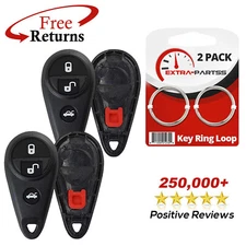 2 Remote Shell Case Pad Replacement No Electronics For Subaru 3b (NHVWB1U711)