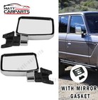 <!--F#f_0-->Set Pair LH+RH Manual Door Mirror Chrome For Toyota Landcruiser 60 Series 80~90<!--F/-->