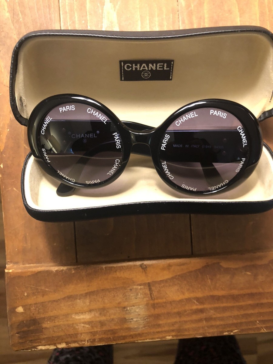 Authentic Vintage Chanel sunglasses Authentic CHANEL Vintage Sunglasses Rhinestone CC Logo  main image 3