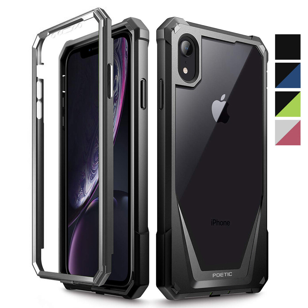 For Apple iPhone XR Case | Poetic [Built-in- Screen Protector] Shockproof Cover