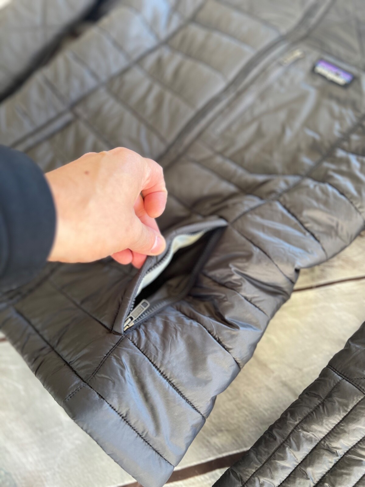 Womens PATAGONIA Gray Radalie Insulated Full Zip Parka Jacket