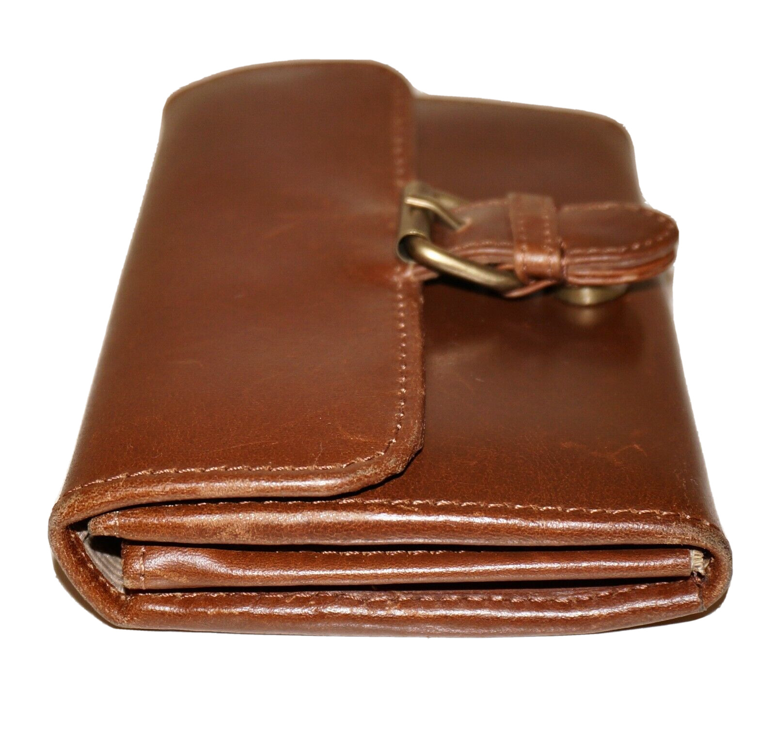 Men's Cognac Leather Bariloche Woven Green Belt - La Matera