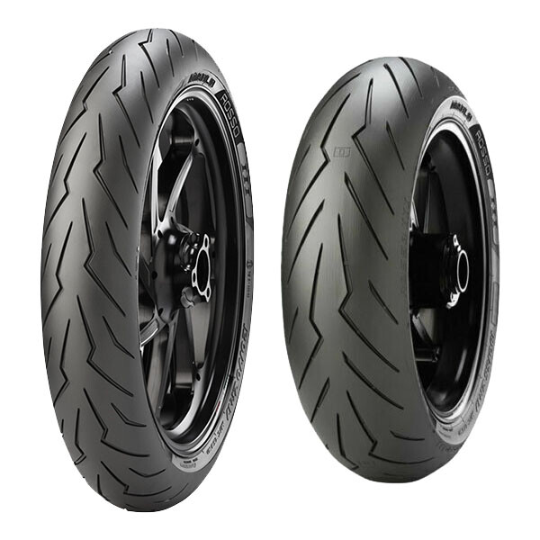 TYRE PAIR PIRELLI 70/90-17 38S + 140/70-17 66S DIABLO ROSSO SPORT