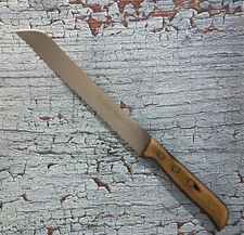 GIESSER STAINLESS STEEL SERRATED KITCHEN KNIFE GERMANY Bread / Slicing