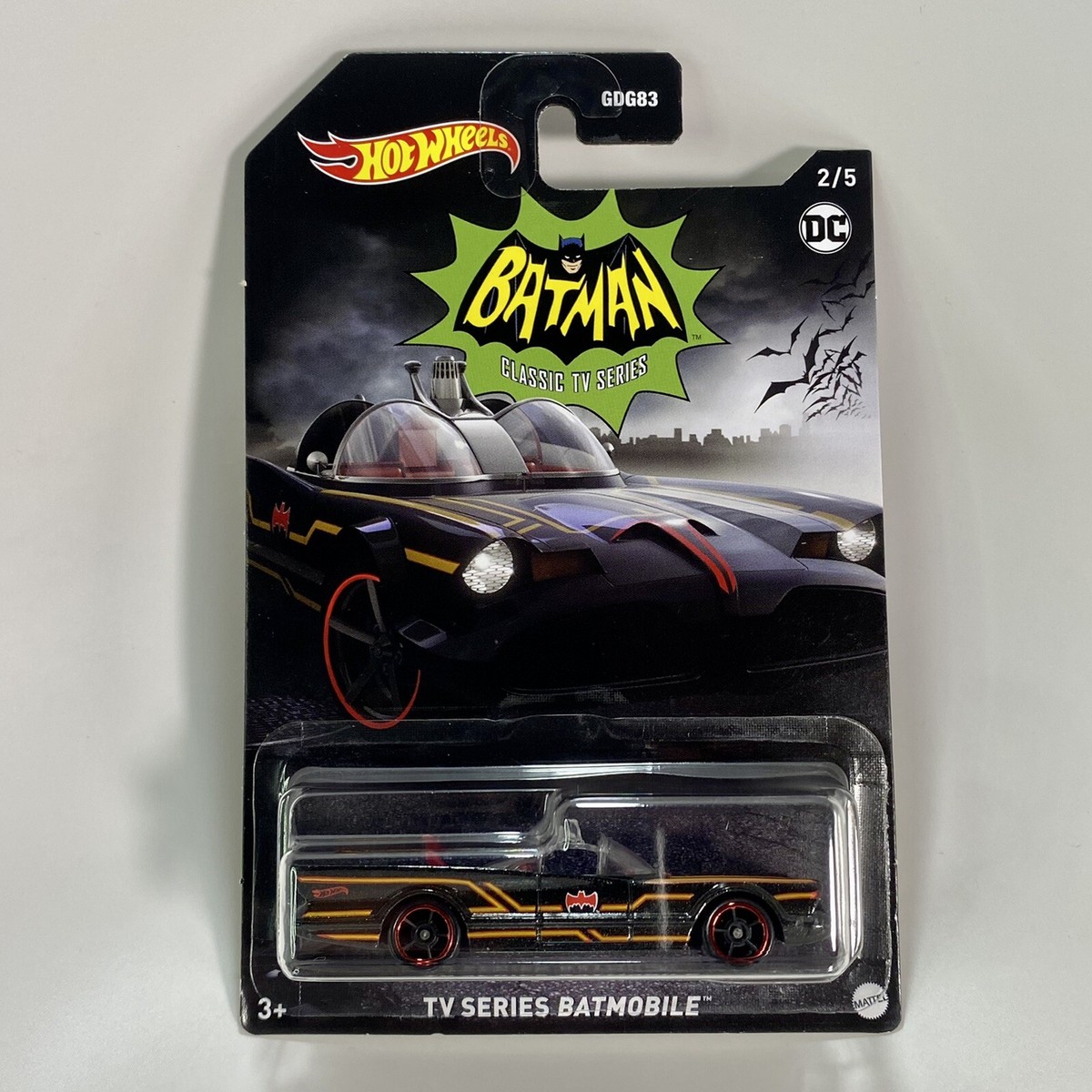 Hot Wheels Zamac Batman Classic TV Series Batmobile – 1:64 Scale Die-Cast Car, Batman 1/5