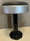 Vintage MCM Heavy Steel Soda Fountain Bar Stool Swivel