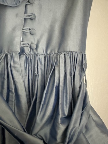 Bridesmaids Dresses x 2 Pale Blue Silk Dupion - Picture 7 of 12