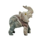 Elephant Figurine Indoor Decor Hand Carved by Peruvian Artists (Choose #)