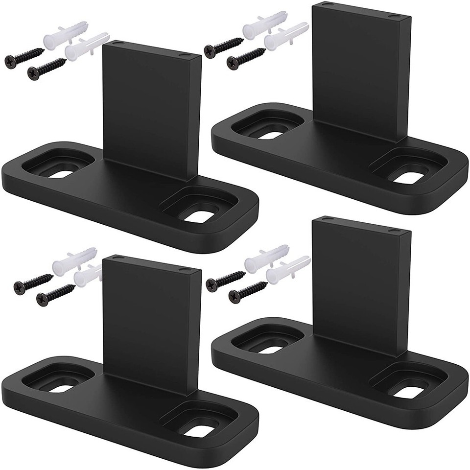 Hot New Barn Door Guides Door Hardware Sliding 4 Pcs Anti Swinging