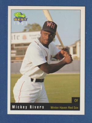 Mickey Rivers Rookie Card MICKEY RIVERS 1991 Classic Best RC #24 Winter Haven Red Sox Rookie Card ...