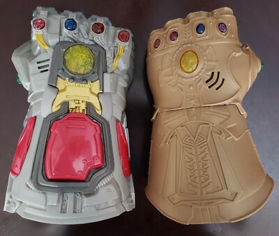 Two Hasbro Avengers Infinity Stones End Game Gauntlet Ironman DrStrange Thanos 