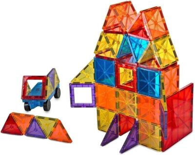 Mattoncini Magnetici Esun - 108 Pezzi Con Magneti Forti - Set Di Costruzione Per Bambini 6+
