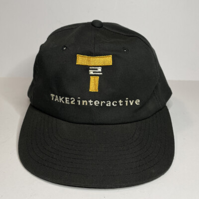 Take 2 Interactive Hat VTG 90 s Video Game Rare Promo Strap Back Black