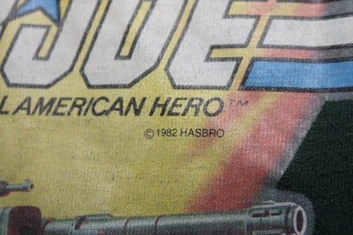 VINTAGE 80s UNDEROOS GI JOE YOUTH BOYS T SHIRT GRAPHIC TEE 1982 HASBRO TANK RARE - Picture 7 of 12
