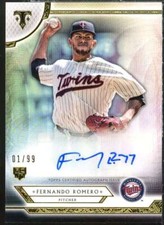 Fernando Romero Rookie Card 2018 Topps Triple Threads Rookie Autographs #RAFR 
