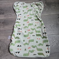 Knirose Dino Print Baby Sleep Sack 95 Cotton Size Small Wearable Blanket Green