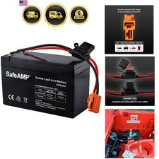 12V 9.5Ah Battery for Ride-On Toys, Red 2-Pin  RED 2-PIN Connector ONLY, 5.9...
