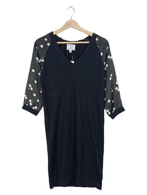 Antoni & Alison Damen Pullover 3/4 Arm Elegant Schwarz L Baumwolle