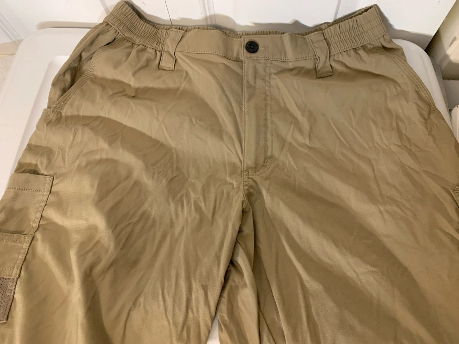 Magellan Mens Sz M Outdoor Fish Gear mens Pants Khaki Brown Tan