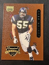 Rare 1996 Playoff Contenders Leather Honor Roll JUNIOR SEAU #6 (2001 Buyback)
