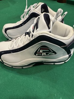 Fila Grant Hill 2 Size 12 (Navy Patent Leather) Men's Basketball