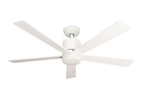 Energiespar Deckenventilator Tibu 132 Cm Weiß Mit Beleuchtung Und Fernbedienung